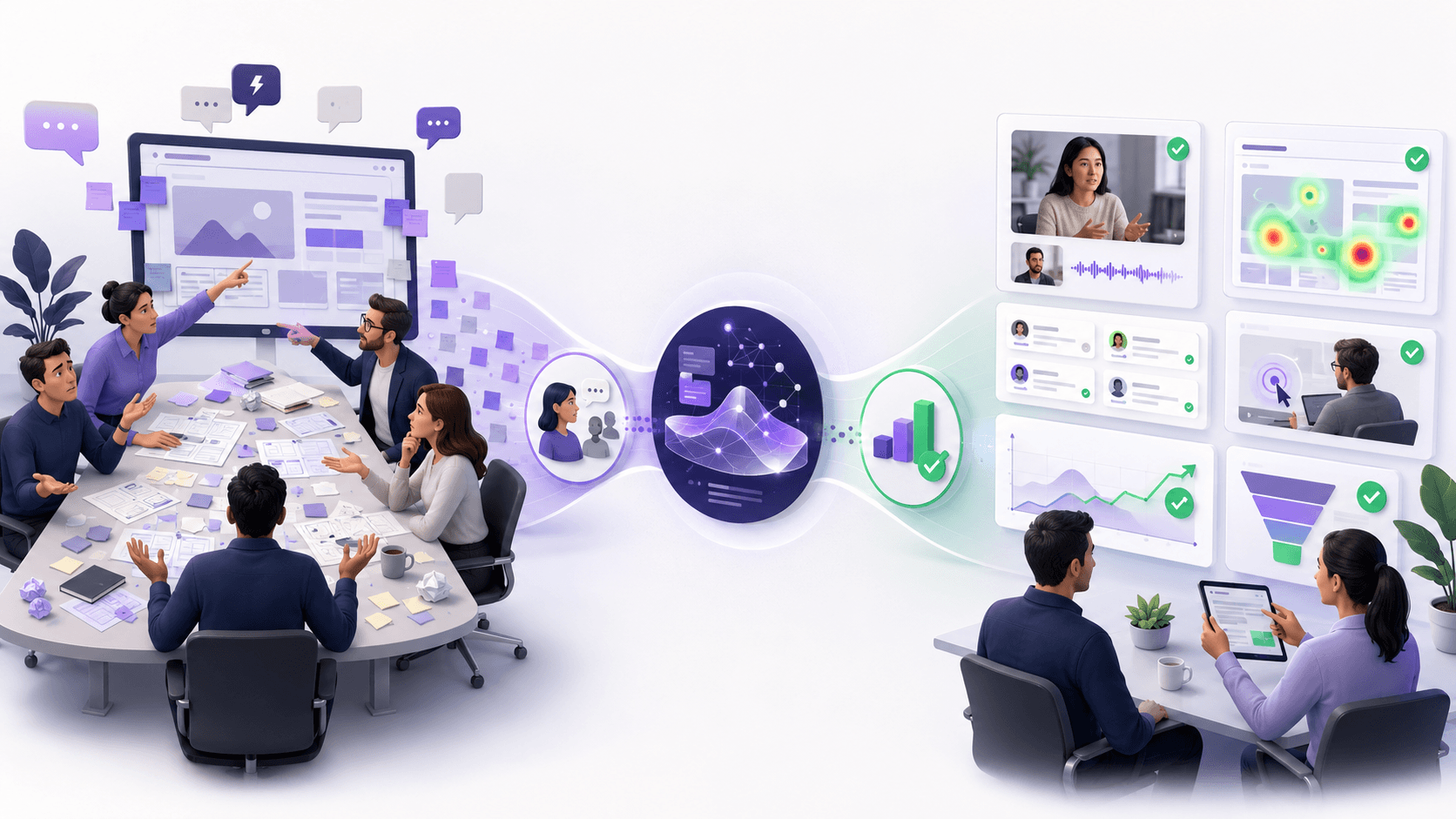 PME structurant sa recherche utilisateur avec entretiens, IA, heatmaps et décisions marketing mesurables
