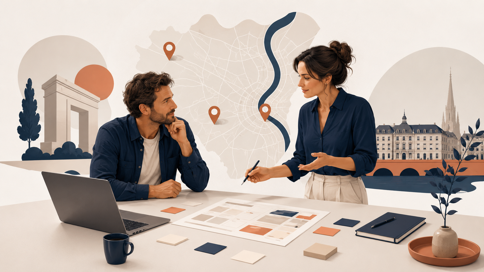 Atelier de cadrage stratégique entre une agence web locale et une PME girondine