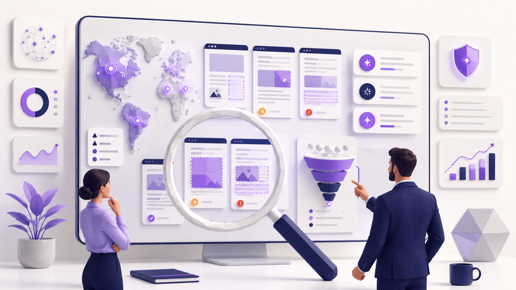 Audit visuel des pages SEO vulnérables face aux réponses IA et aux recherches sans clic.