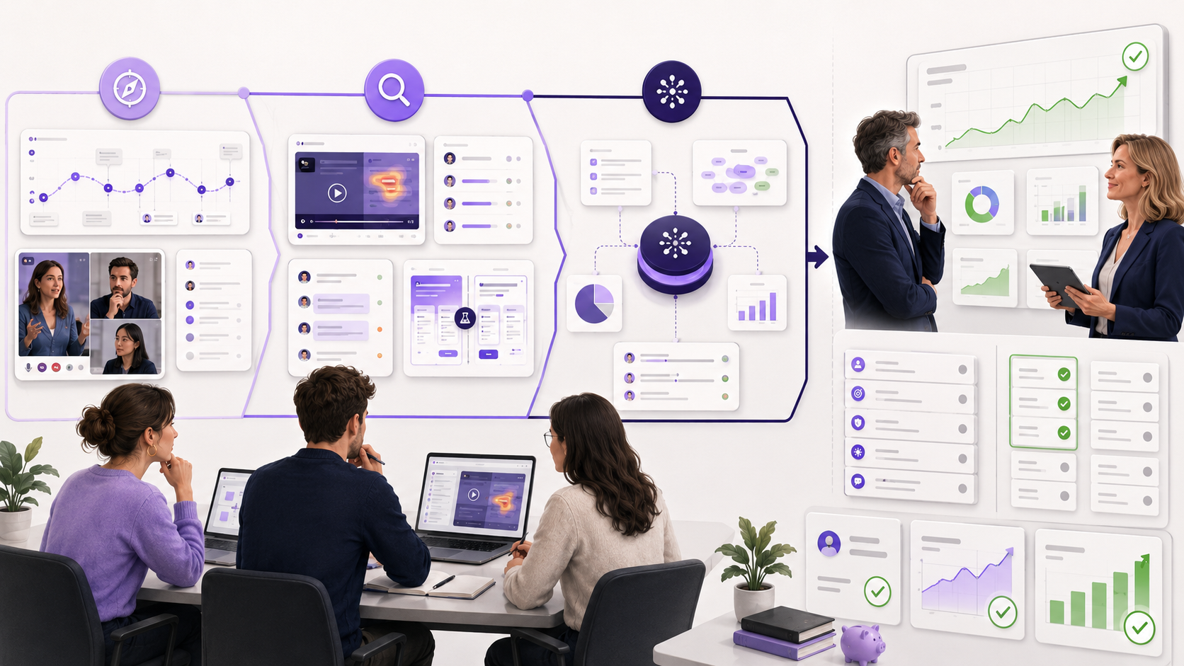 PME SaaS B2B structurant ses rituels UX sur 90 jours pour améliorer ses décisions et sa conversion