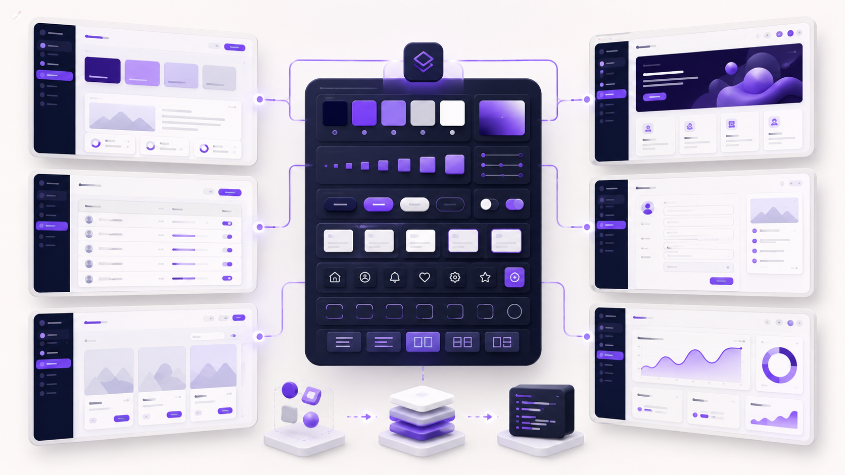 Variables visuelles synchronisant plusieurs interfaces web dans un design system PME