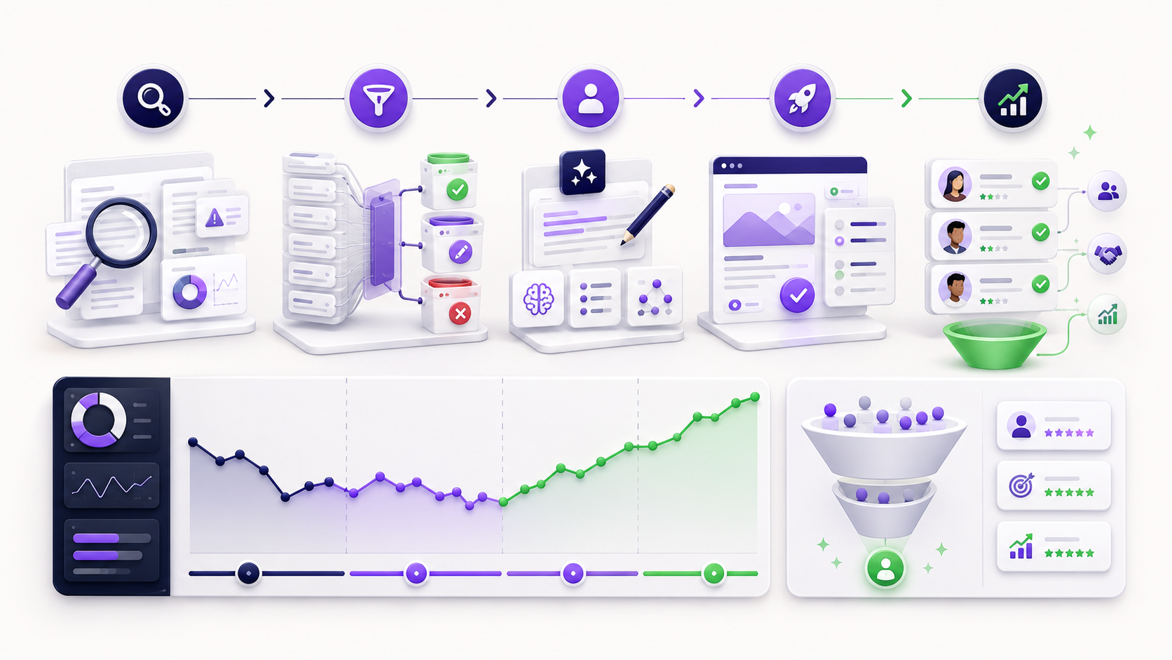 Étude de cas visuelle d’un redressement SEO après pénalisation de contenus IA