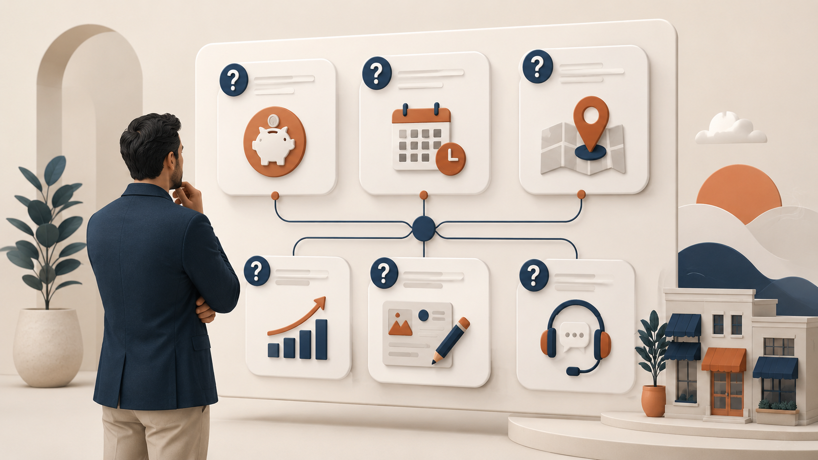 Interface FAQ illustrant les questions fréquentes sur une agence web à Bordeaux