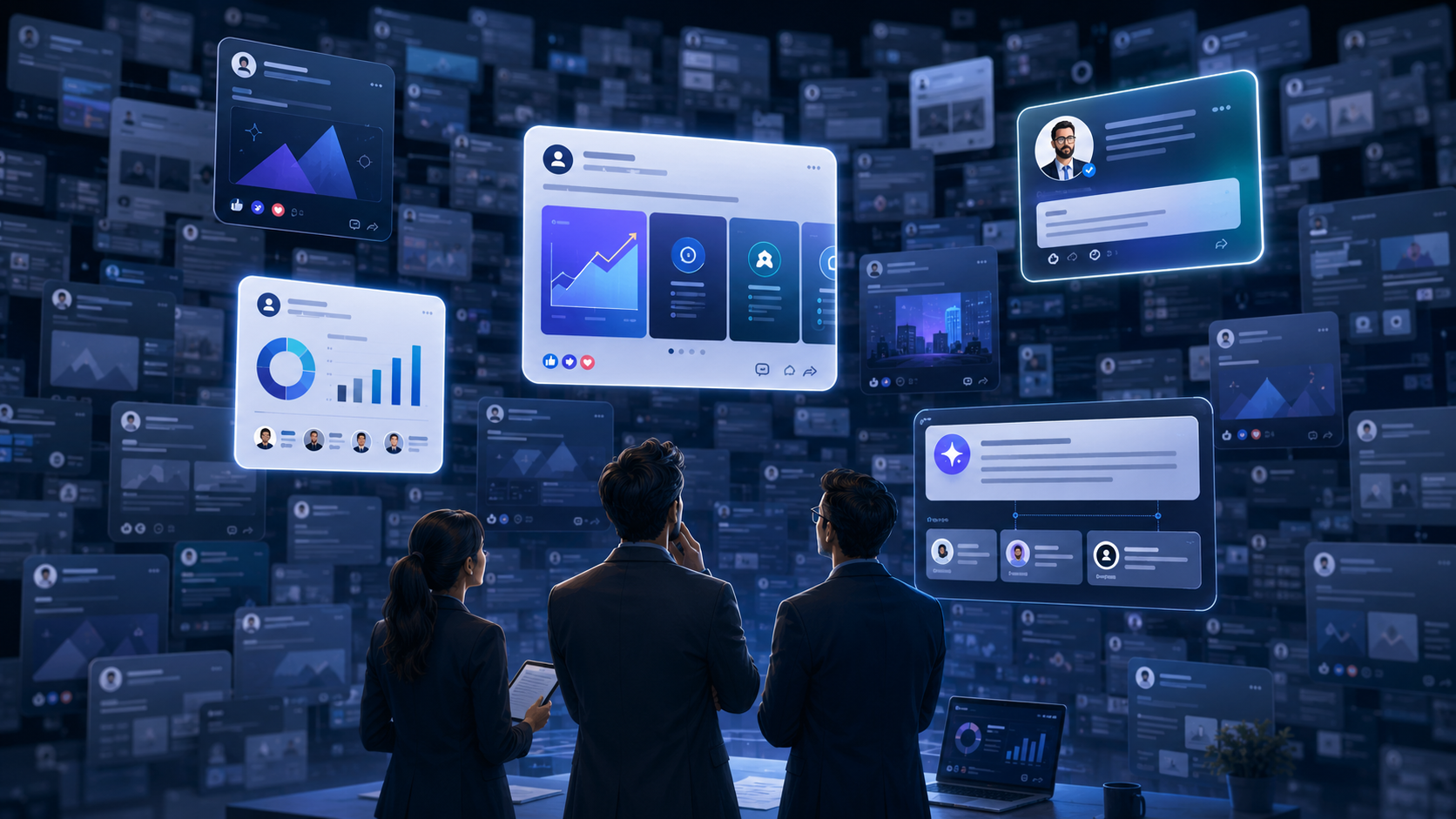 Une PME cherchant à émerger sur LinkedIn en 2026 face au bruit des contenus B2B et aux citations IA.