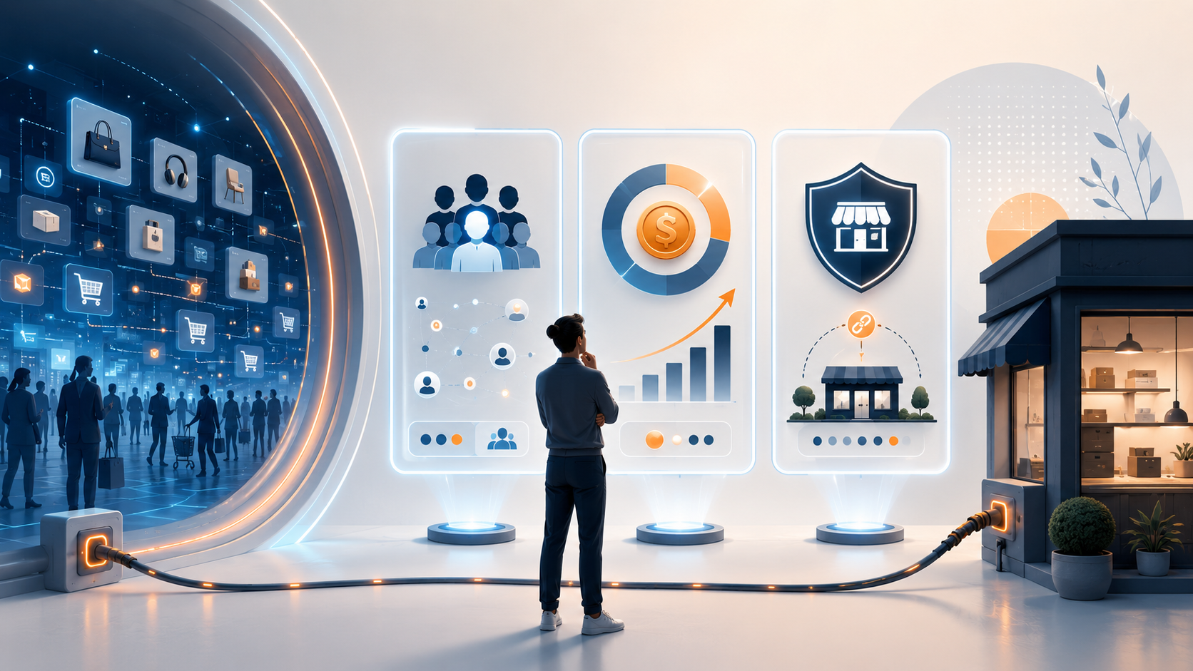 Dirigeant de PME analysant trois critères avant d’entrer sur une marketplace B2B niche